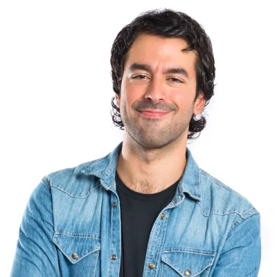 man smiling